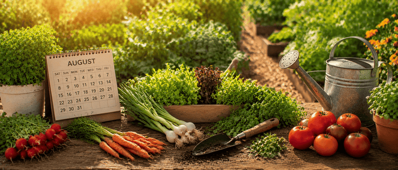 August Planting Calendar and Garden Guide for USA Gardeners