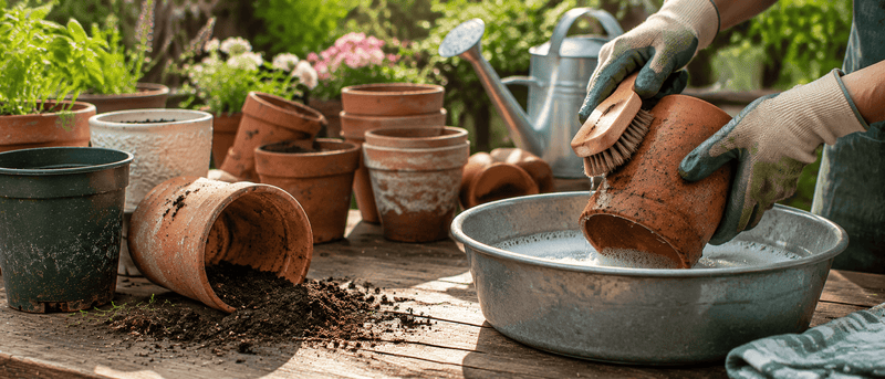 How to Clean and Reuse Old Plant Pots