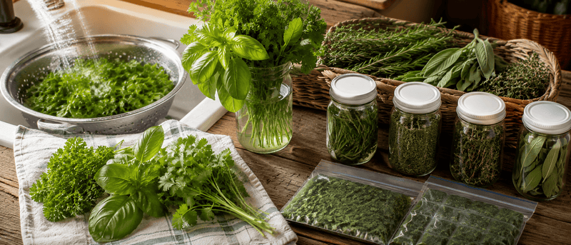 Fresh Herb Care: How to Wash and Store Garden Herbs for Maximum Flavor