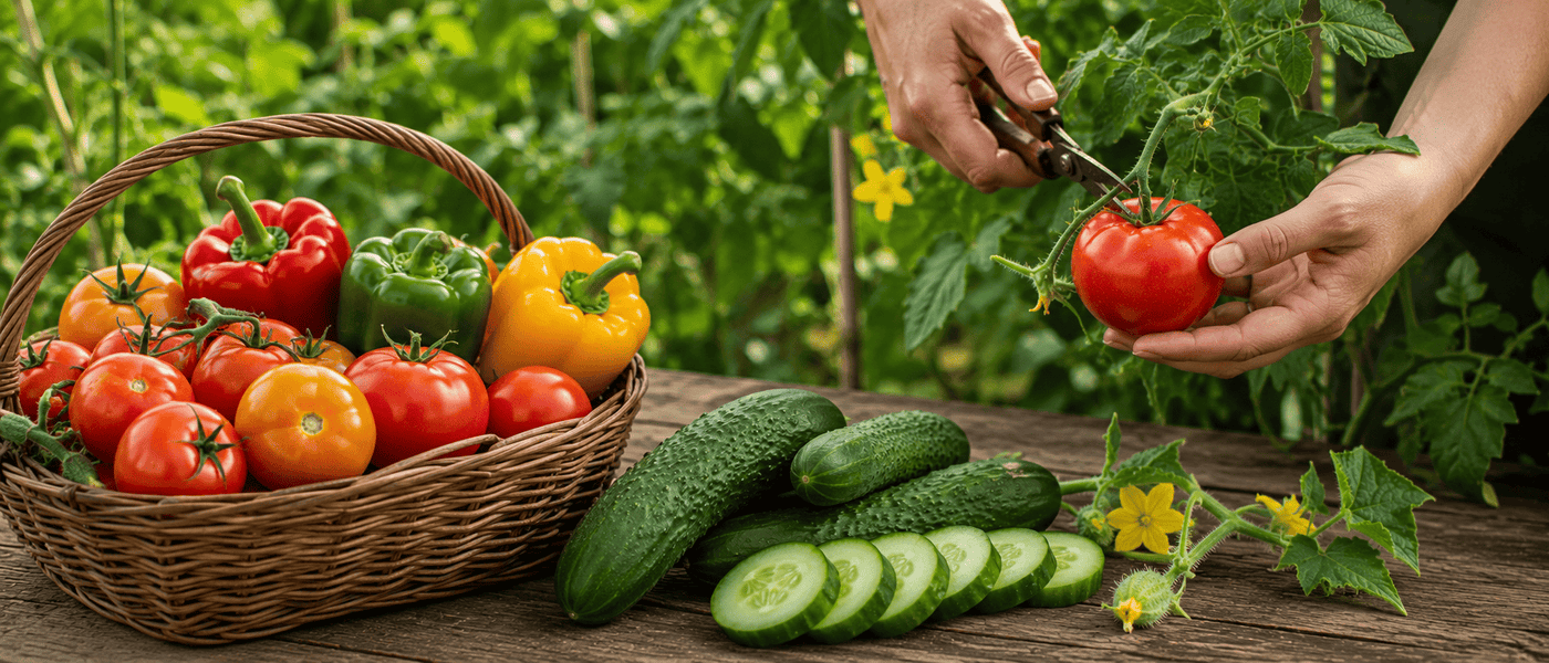 Harvesting Guide: How to Pick Tomatoes, Peppers, and Cucumbers for Maximum Flavor