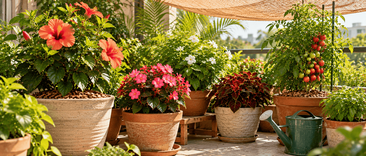 How to Keep Container Plants Cool During Summer