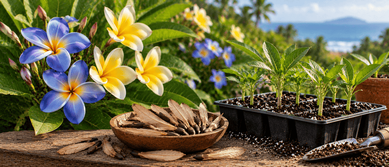 Blue & Yellow Plumeria Seeds – Frangipani Seeds: A Complete Growing Guide