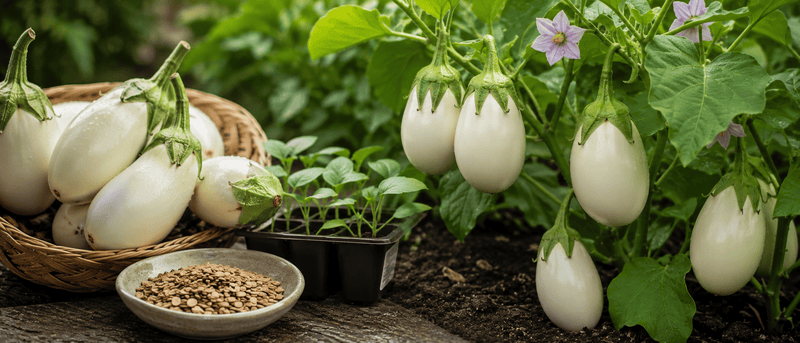 White Eggplant Seeds: A Complete Guide to Growing White Eggplant (Solanum melongena)