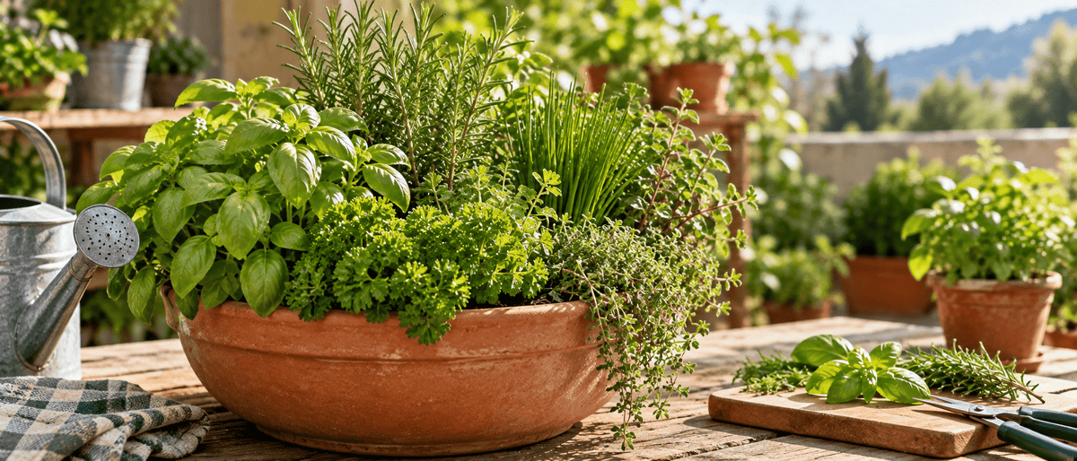How to Create a Mixed Herb Container Garden