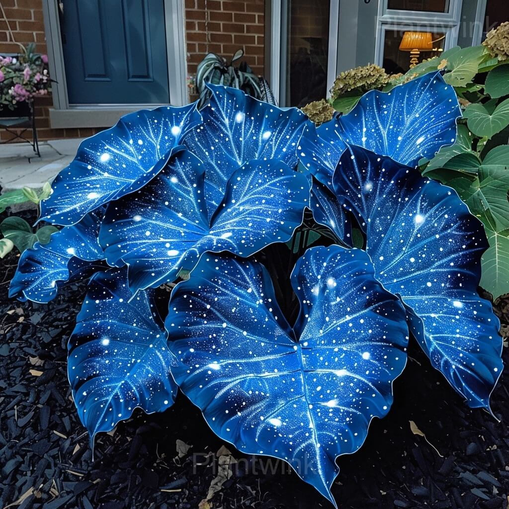 Sky Blue Caladium Seeds, Herbal