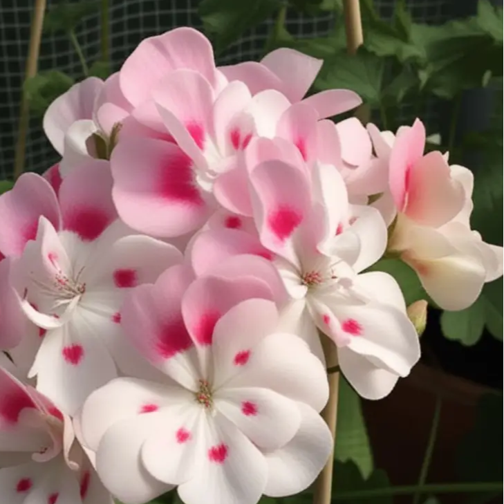 Pink White Geranium Seeds