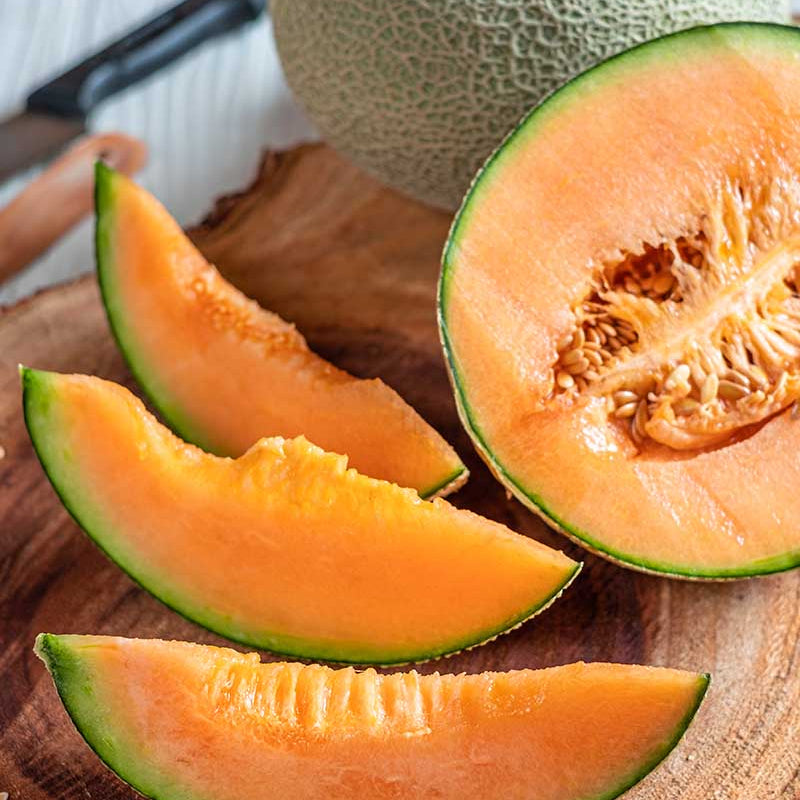 Orange Cantalupo Almizcle Melon Seeds, Vegetabe