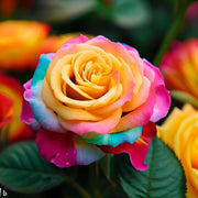 Multi-colored Rainbow Rose Seeds