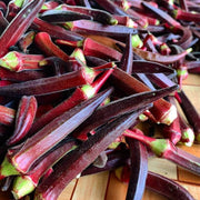 Maroon Red Okra Seeds