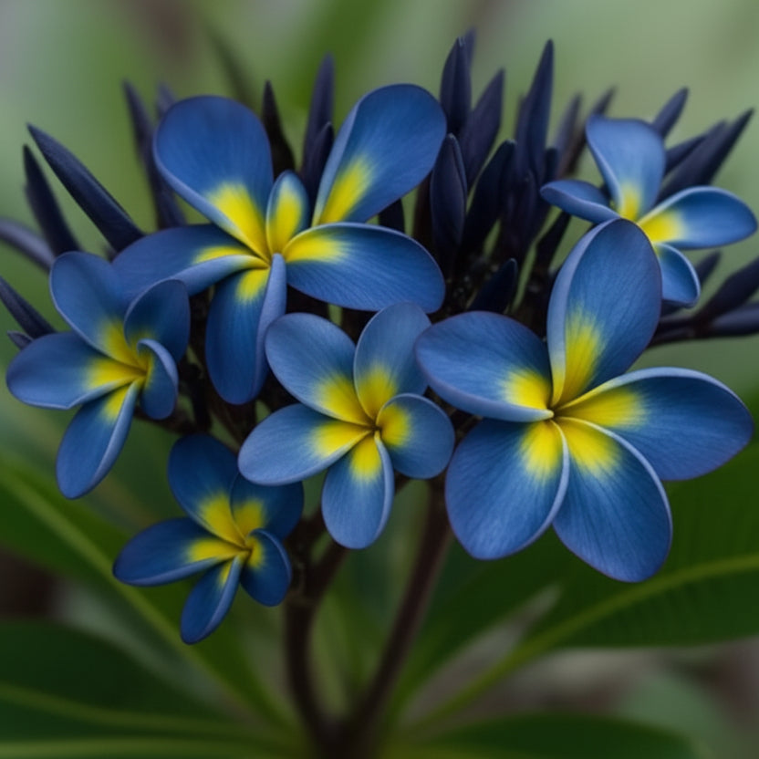 Blue & Yellow Plumeria Seeds Frangipani Seeds